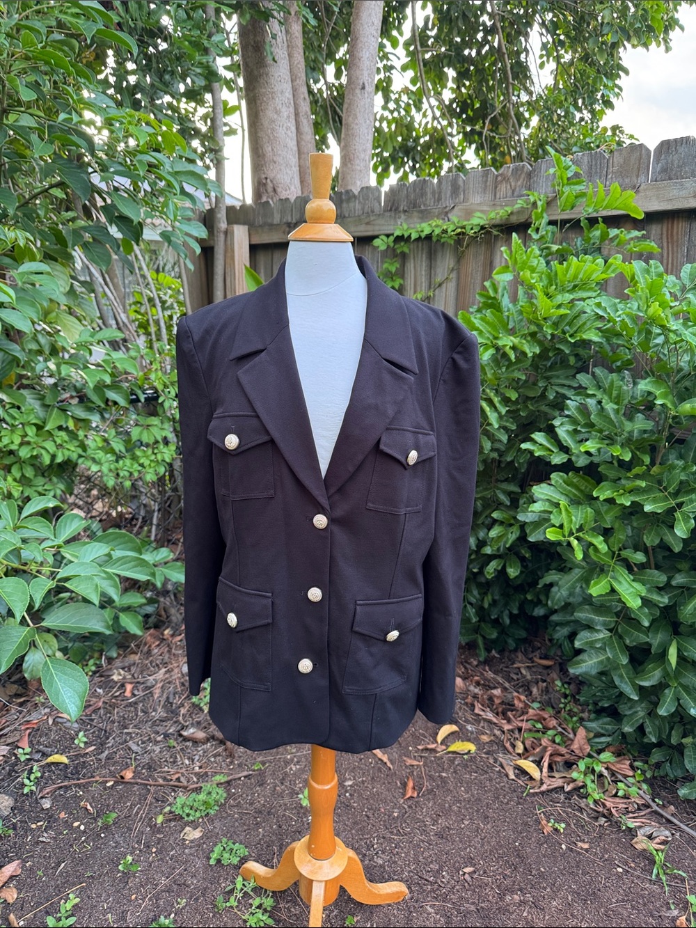 Generation Love single breasted military style blazer, size M/L